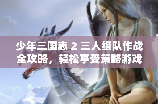 少年三國志 2 三人組隊作戰(zhàn)全攻略，輕松享受策略游戲魅力