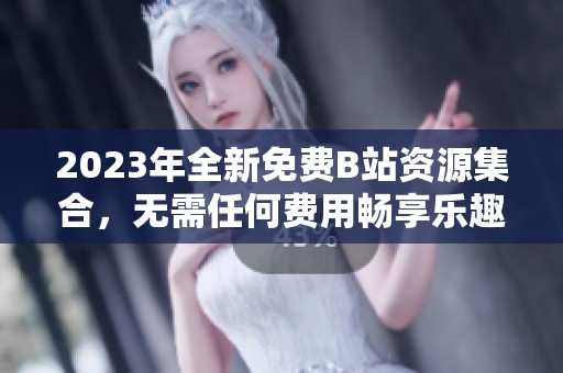 2023年全新免費(fèi)B站資源集合，無需任何費(fèi)用暢享樂趣
