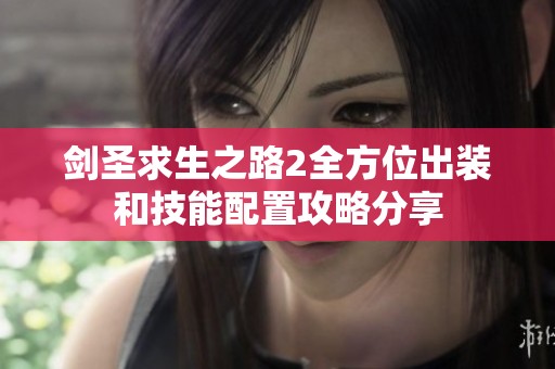劍圣求生之路2全方位出裝和技能配置攻略分享