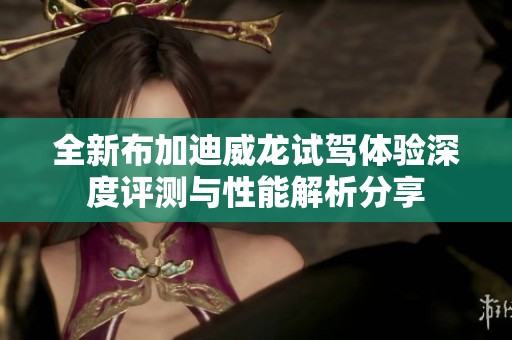 全新布加迪威龍試駕體驗深度評測與性能解析分享