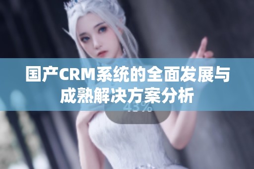 國產(chǎn)CRM系統(tǒng)的全面發(fā)展與成熟解決方案分析