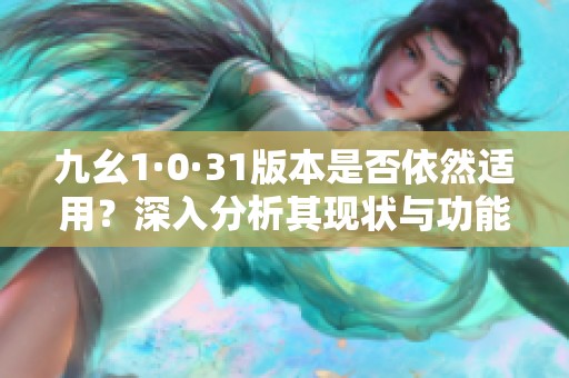 九幺1·0·31版本是否依然適用？深入分析其現(xiàn)狀與功能