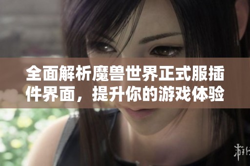 全面解析魔獸世界正式服插件界面，提升你的游戲體驗(yàn)技巧