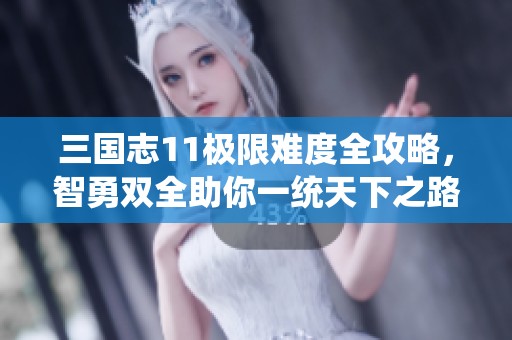 三國志11極限難度全攻略，智勇雙全助你一統(tǒng)天下之路！