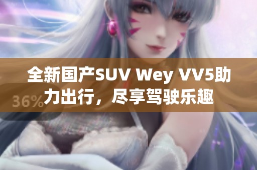 全新國產(chǎn)SUV Wey VV5助力出行，盡享駕駛樂趣