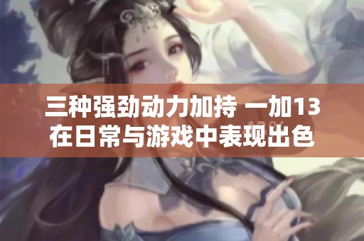 三種強(qiáng)勁動(dòng)力加持 一加13在日常與游戲中表現(xiàn)出色