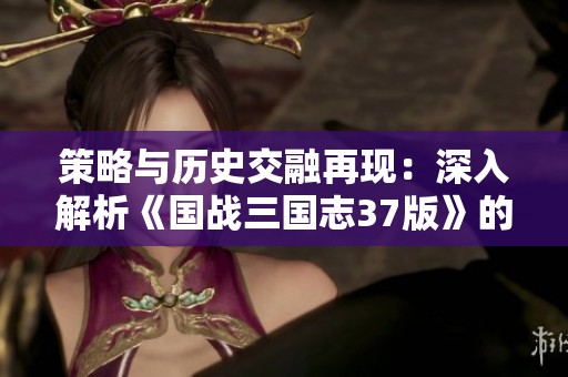 策略與歷史交融再現(xiàn)：深入解析《國戰(zhàn)三國志37版》的魅力與特色