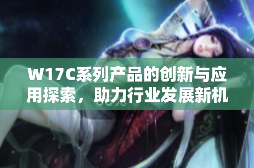 W17C系列產(chǎn)品的創(chuàng)新與應(yīng)用探索，助力行業(yè)發(fā)展新機(jī)遇與挑戰(zhàn)