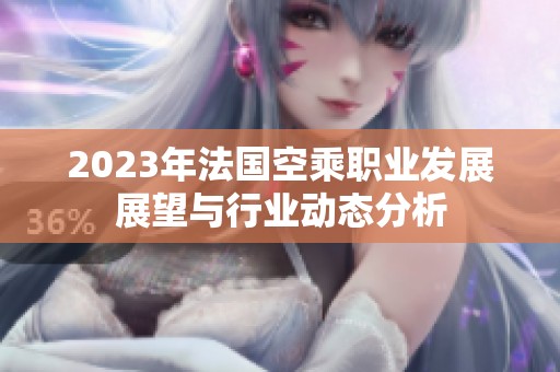 2023年法國空乘職業(yè)發(fā)展展望與行業(yè)動態(tài)分析