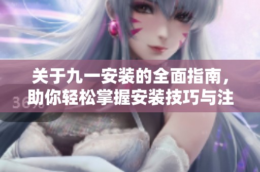 關(guān)于九一安裝的全面指南，助你輕松掌握安裝技巧與注意事項