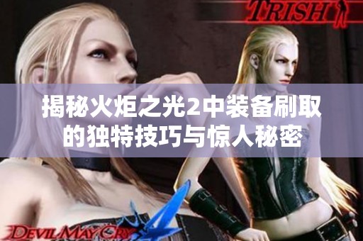 揭秘火炬之光2中裝備刷取的獨(dú)特技巧與驚人秘密