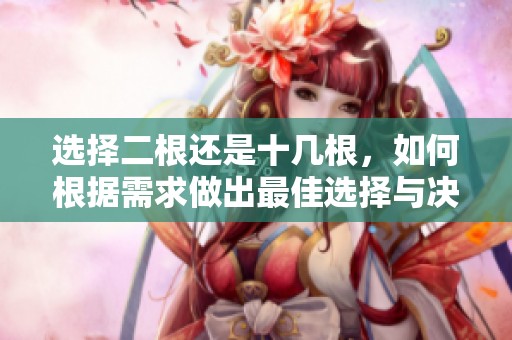 選擇二根還是十幾根，如何根據(jù)需求做出最佳選擇與決策分析