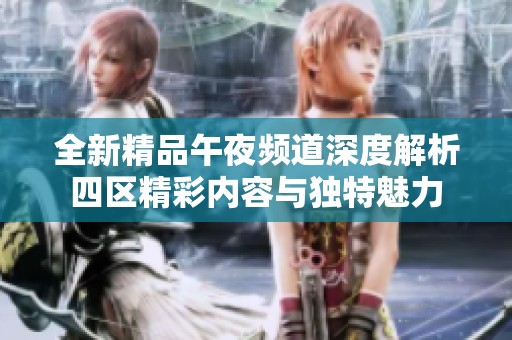 全新精品午夜頻道深度解析四區(qū)精彩內(nèi)容與獨(dú)特魅力