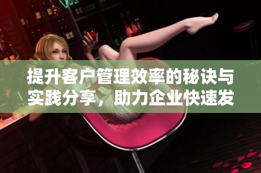 提升客戶管理效率的秘訣與實(shí)踐分享，助力企業(yè)快速發(fā)展之路