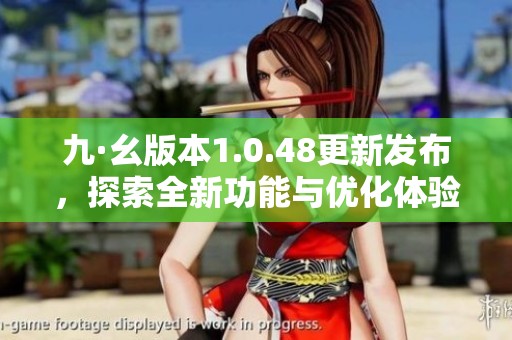 九·幺版本1.0.48更新發(fā)布，探索全新功能與優(yōu)化體驗