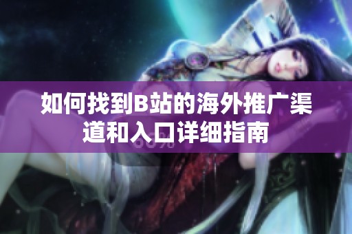如何找到B站的海外推廣渠道和入口詳細(xì)指南