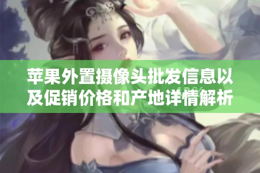 蘋果外置攝像頭批發(fā)信息以及促銷價(jià)格和產(chǎn)地詳情解析