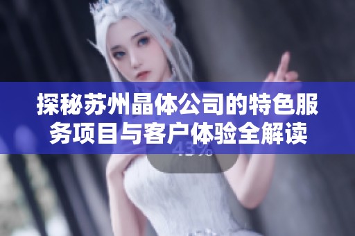 探秘蘇州晶體公司的特色服務(wù)項(xiàng)目與客戶體驗(yàn)全解讀