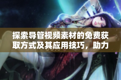 探索導(dǎo)管視頻素材的免費(fèi)獲取方式及其應(yīng)用技巧，助力創(chuàng)作靈感迸發(fā)
