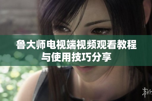 魯大師電視端視頻觀看教程與使用技巧分享