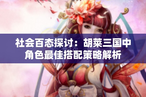 社會百態(tài)探討：胡萊三國中角色最佳搭配策略解析