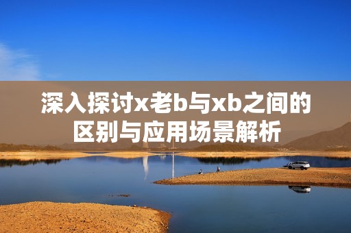 深入探討x老b與xb之間的區(qū)別與應(yīng)用場(chǎng)景解析