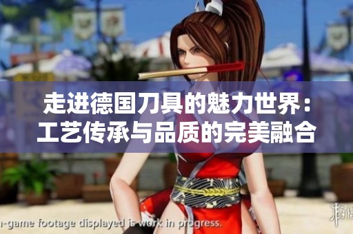 走進德國刀具的魅力世界：工藝傳承與品質的完美融合