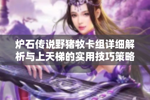 爐石傳說野豬牧卡組詳細(xì)解析與上天梯的實(shí)用技巧策略