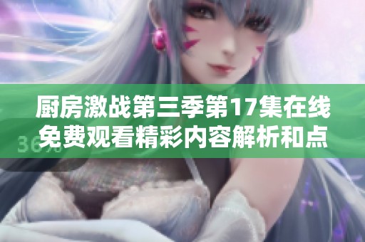廚房激戰(zhàn)第三季第17集在線免費觀看精彩內容解析和點評