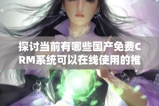 探討當前有哪些國產(chǎn)免費CRM系統(tǒng)可以在線使用的推薦與評測
