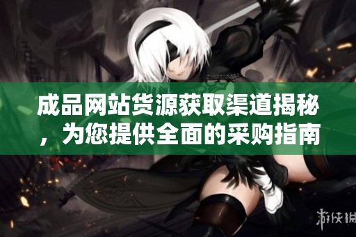 成品網(wǎng)站貨源獲取渠道揭秘，為您提供全面的采購指南與建議