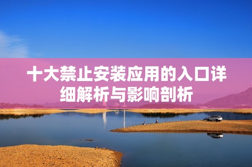 十大禁止安裝應(yīng)用的入口詳細(xì)解析與影響剖析