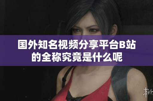 國外知名視頻分享平臺B站的全稱究竟是什么呢